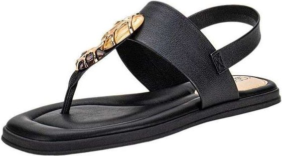 Sandália Feminina Flat Modare 7212103 - Preto