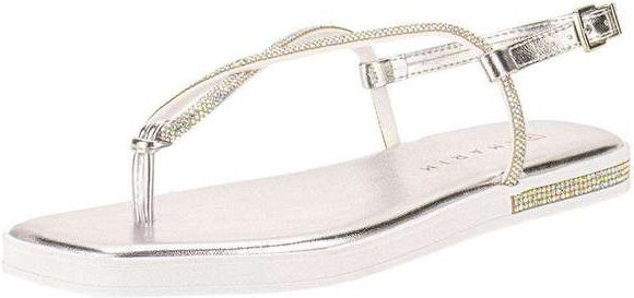 Sandália Feminina Flat Ramarim 249106 - Prata
