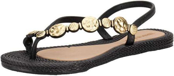 Sandália Feminina Flat Terra & Água 260113 Preto