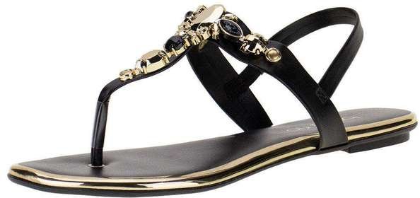 Imagem principal Sandália Feminina Rasteira Beira Rio - 8367631 - Preto 03