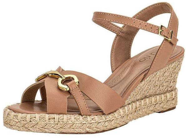 Sandália Feminina Anabela Beira Rio 8486119 - Salmão