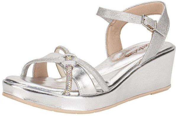 Sandália Feminina Anabela Comfortflex 2553406 Prata