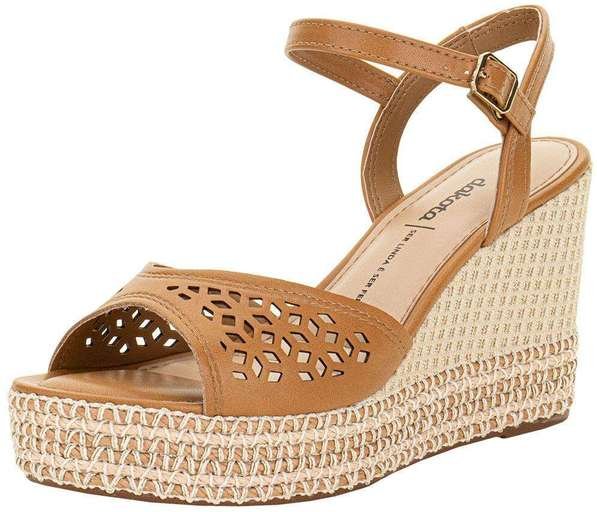 Sandália Feminina Anabela Dakota Y9872 - Camel