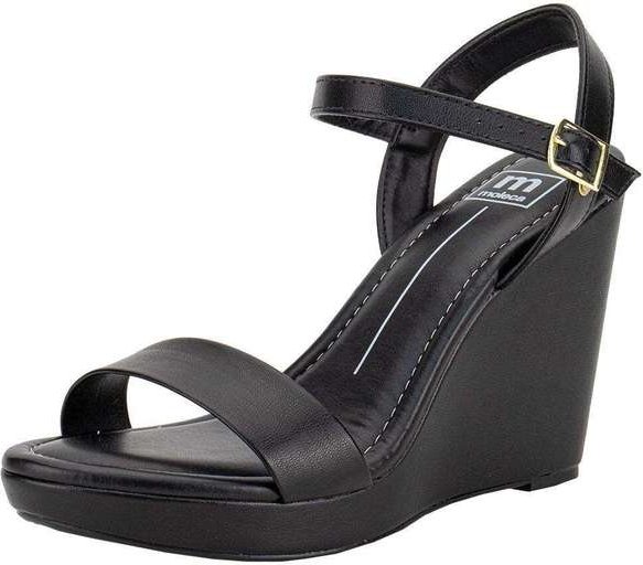 Imagem principal Sandália Feminina Anabela Moleca 54111502 Preto MOLECA
