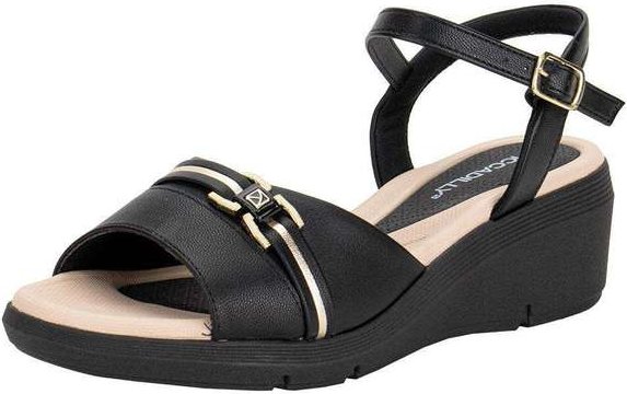 Sandália Feminina Anabela Piccadilly 540396 - Preto
