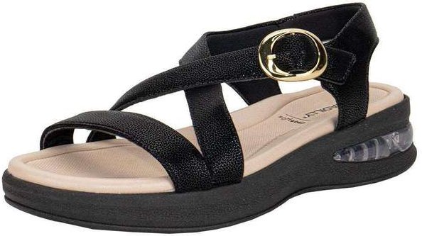 Sandália Feminina Anabela Piccadilly 599006 - Preto