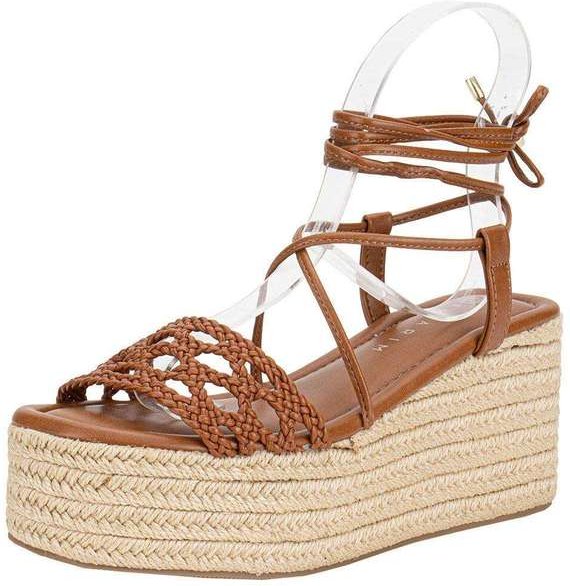Sandália Feminina Anabela Ramarim 2536204 - Camel