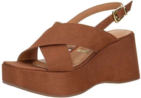 Sandália Feminina Anabela Vizzano 6559101 Camel