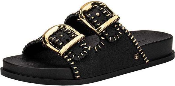 Sandália Feminina Conforto Fire Zaxy 19281 Preto/Dourado