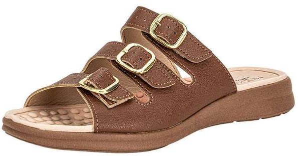 Sandália Feminina Conforto Modare 7174122 Chocolate