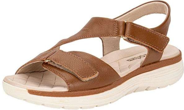Sandália Feminina Flat Comfortflex 2543404 - Caramelo