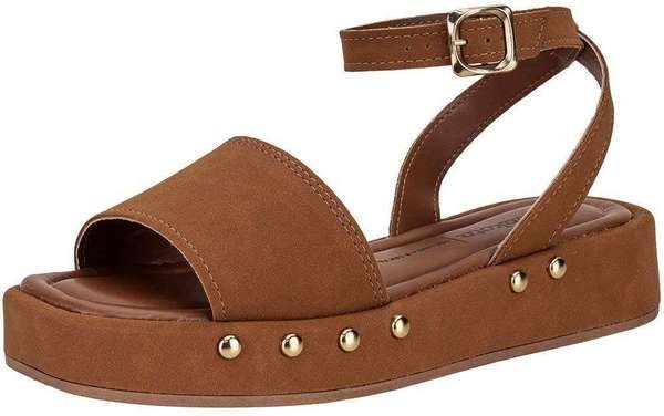 Sandália Feminina Flat Dakota Db052 Camel