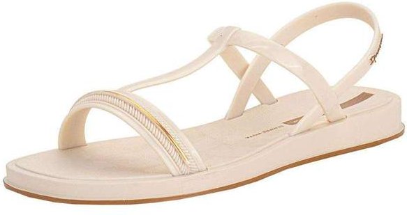 Sandália Feminina Flat Glow Ipanema 27402 - Marfim
