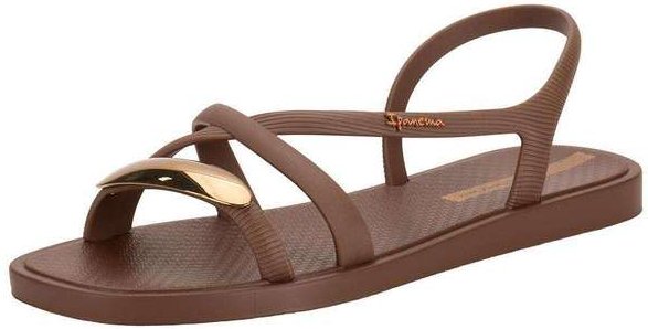 Sandália Feminina Flat Go Chic Ipanema 27350 - Café