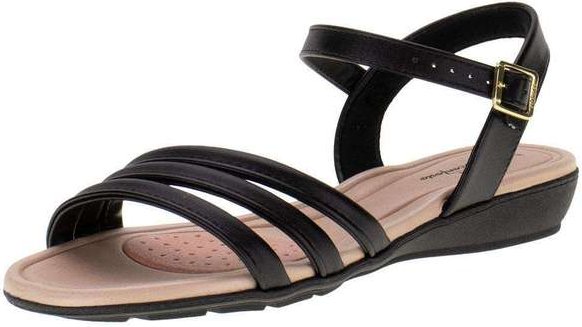 Sandália Feminina Flat Modare - 7127247 - Preto
