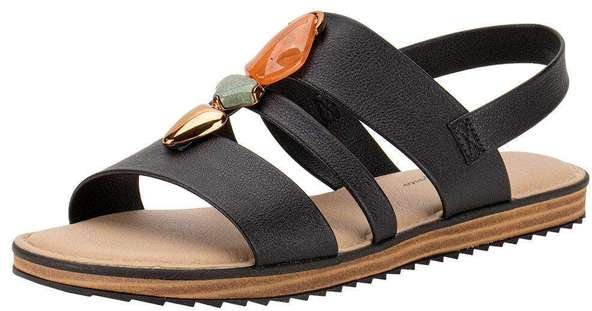Sandália Feminina Flat Modare 7141144 - Preto