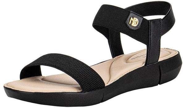 Sandália Feminina Flat Modare 7199102 Preto