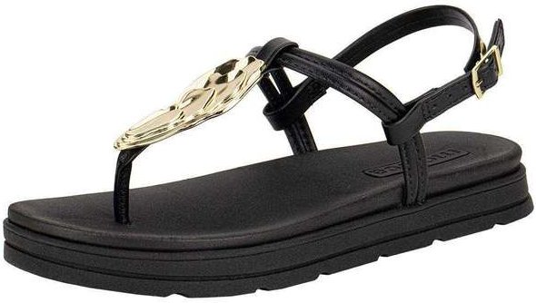 Sandália Feminina Flat Moleca 5490122 Preto