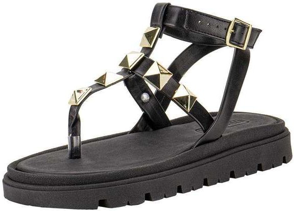 Imagem principal Sandália Feminina Flat Moleca 5504102 - Preto MOLECA