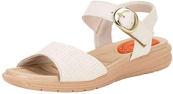 Sandália Feminina Flat Usaflex Am15004 - Marfim
