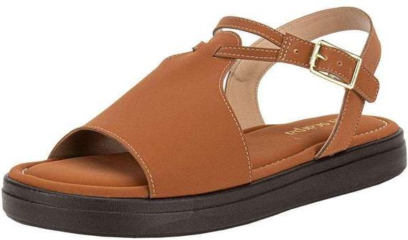 Imagem principal Sandália Feminina Flat Via Scarpa 173718710 - Caramelo Via Scarpa