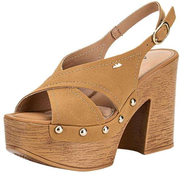 Sandália Feminina Meia Pata Dakota Db032 Caramelo