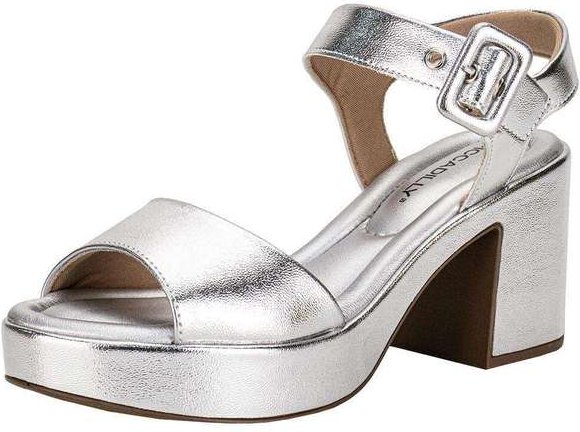 Sandália Feminina Meia Pata Piccadilly 822011 Prata