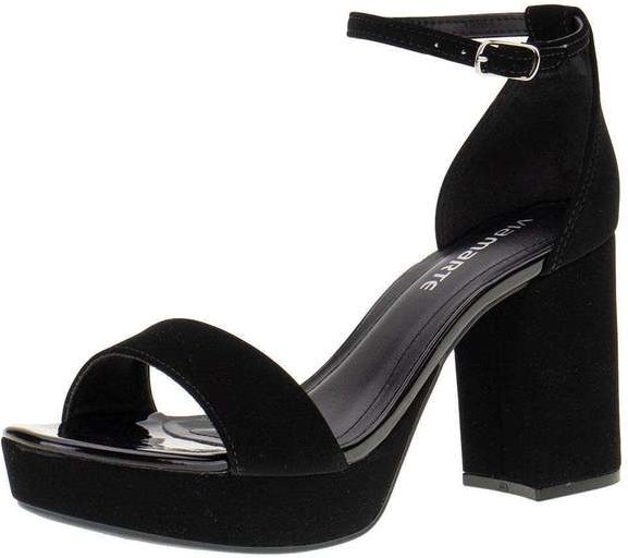 Sandália Feminina Meia Pata Via Marte - 2211507 - Preto/Nobuck