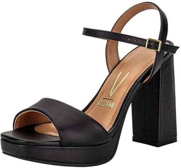 Sandália Feminina Meia Pata Vizzano 6551100 - Preto
