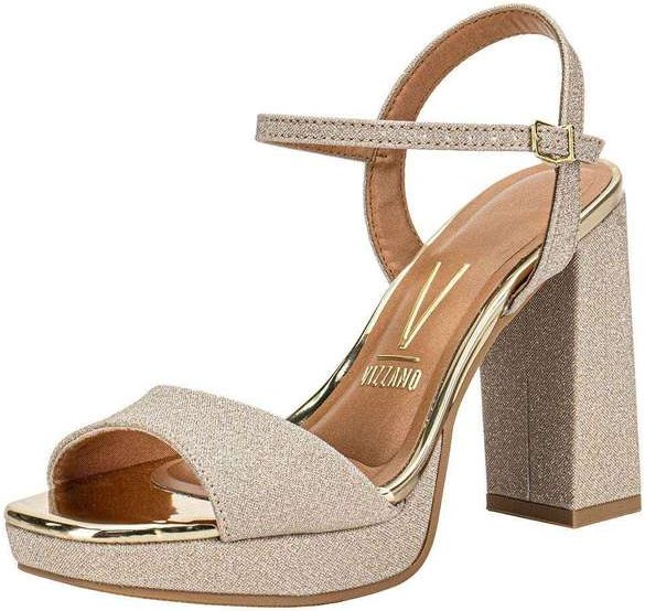 Sandália Feminina Meia Pata Vizzano 6551100 - Ouro