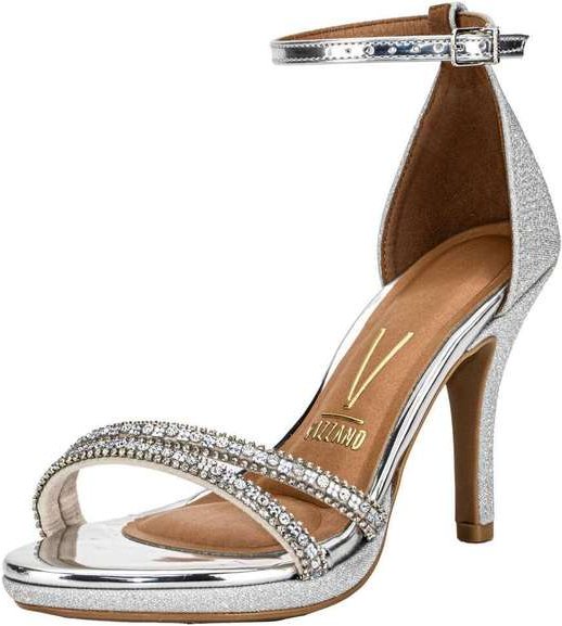 Sandália Feminina Salto Alto Vizzano - 62101037 - Prata 01