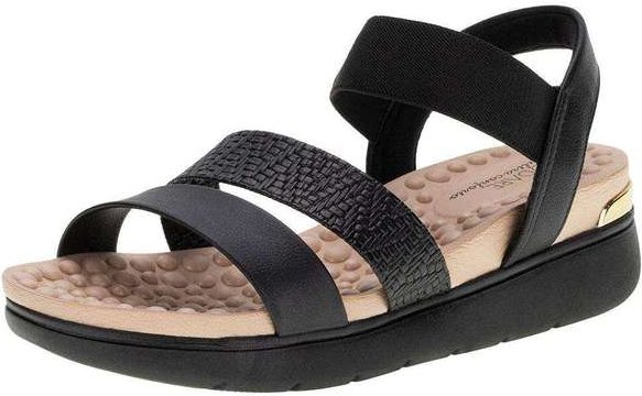 Sandália Feminina Salto Baixo Modare - 7151119 - Preto