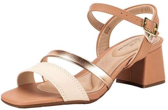 Sandália Feminina Salto Baixo Modare - 7172101 - Bronze