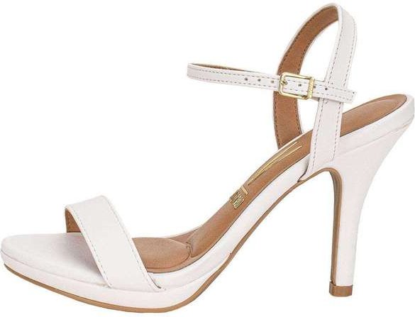Sandália Feminina Salto Fino Vizzano 62101019 Branco
