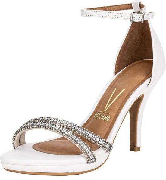 Sandália Feminina Salto Fino Vizzano 62101044 Branco
