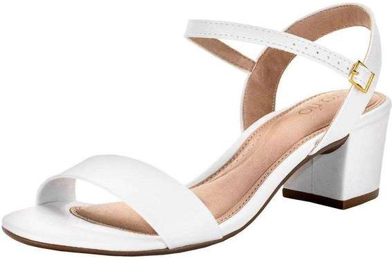 Sandália Feminina Salto Grosso Beira Rio - 82461176 - Branco