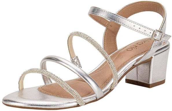 Sandália Feminina Salto Grosso Beira Rio 82461198 Prata