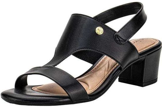 Sandália Feminina Salto Grosso Beira Rio 82461211 - Preto