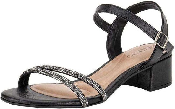 Sandália Feminina Salto Grosso Beira Rio 8345646 Preto
