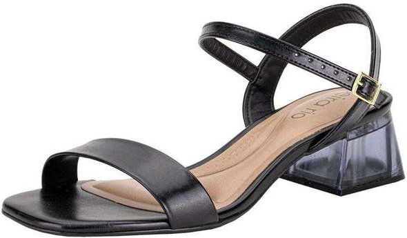 Sandália Feminina Salto Grosso Beira Rio 8468213 Preto