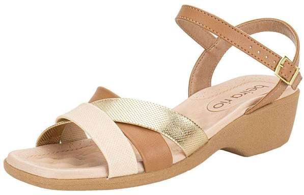Sandália Feminina Salto Grosso Beira Rio 8527111 - Camel