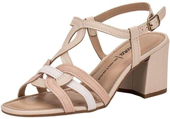 Sandália Feminina Salto Grosso Dakota Db111 Marfim