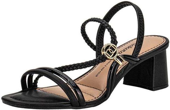 Sandália Feminina Salto Grosso Dakota Y9371 Preto