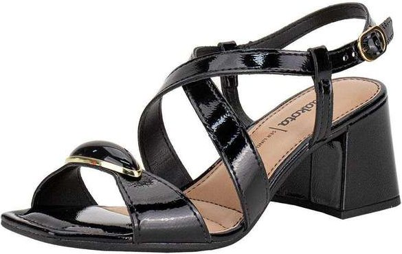 Sandália Feminina Salto Grosso Dakota Y9753 Preto