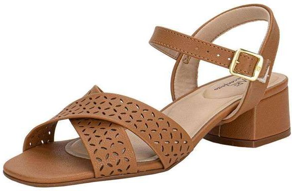Sandália Feminina Salto Grosso Modare 7211105 - Camel