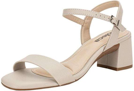 Sandália Feminina Salto Grosso Moleca 5496101 - Cinza