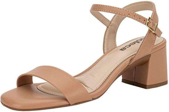 Sandália Feminina Salto Grosso Moleca 5496101 - Salmão