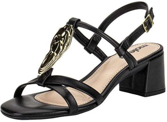 Sandália Feminina Salto Grosso Moleca 5496118 - Preto