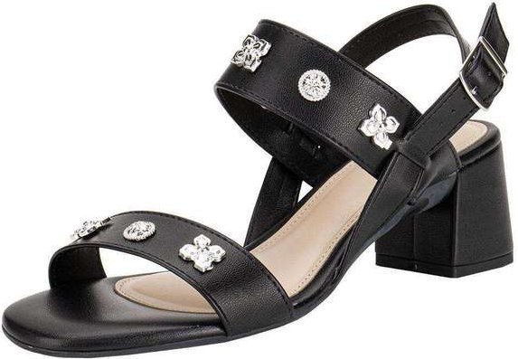 Sandália Feminina Salto Grosso Moleca 5496119 - Preto