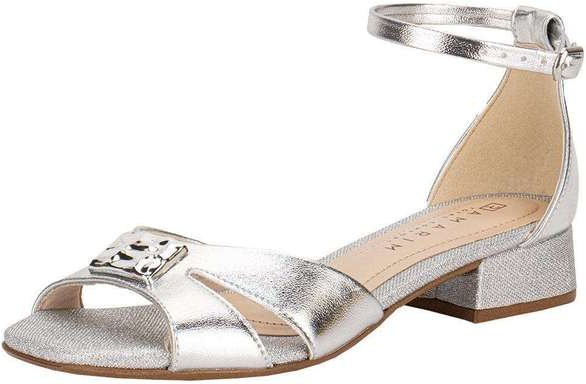 Sandália Feminina Salto Grosso Ramarim 2548209 Prata